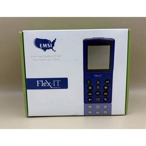 EMSI Flex-IT TENS Electrical Stimulation Unit 4 Pads Leads Charger NO BATTERIES
